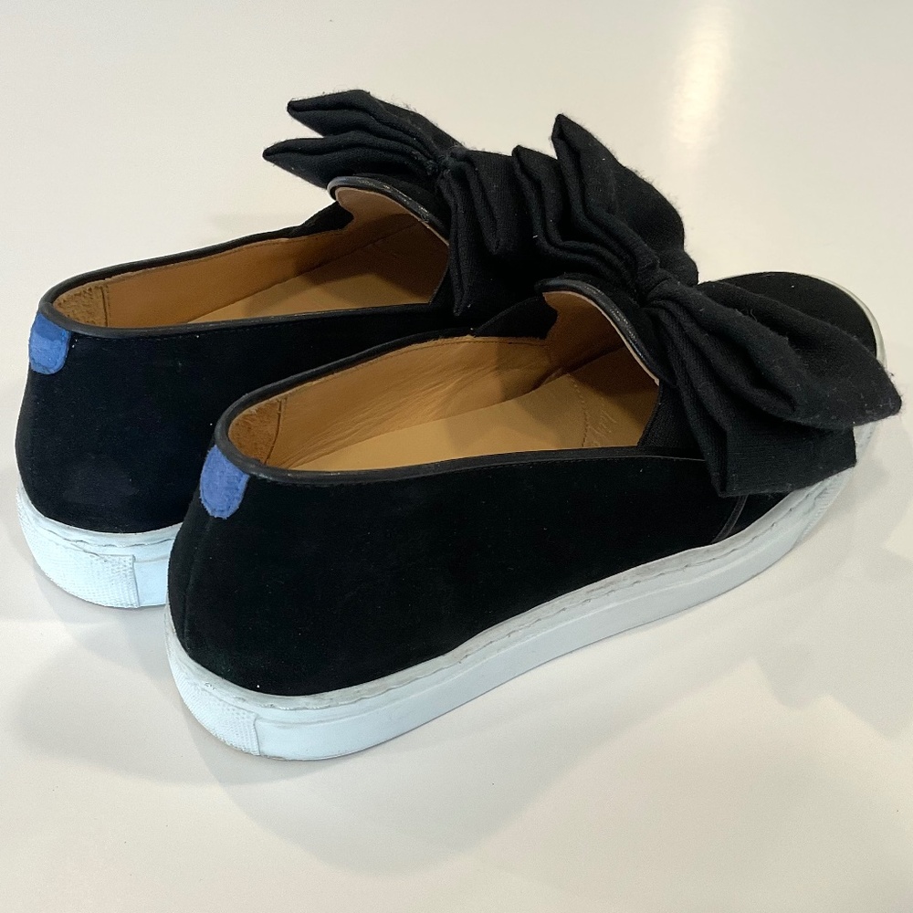 Chatelles Paris Black Suede Bow Size Eu 37 Women 7 View 5